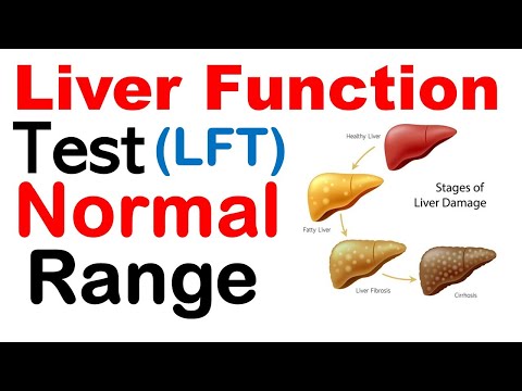 Liver function test normal range