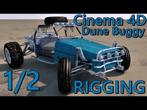 OFFROAD DUNE BUGGY RIGGING IN CINEMA 4D 🚗 | JOINTS, IK CHAINS & XPRESSO