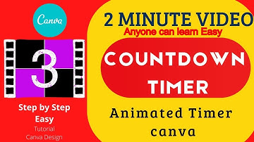 Animated Countdown  Timer Design with CANVA .So Simple & Easy Tutorial [COUNTDOWN TIMER ] 3sec
