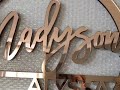 Nursery Name Sign - Rose Gold Mirror Acrylic