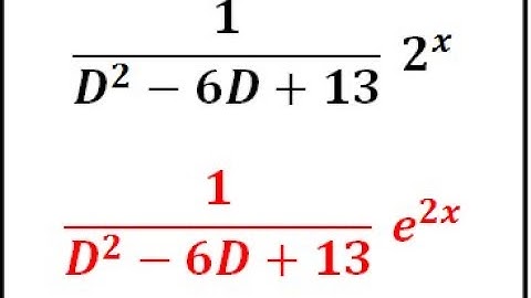 Applying the Inverse  Differential Operator  to the General Exponential Function.