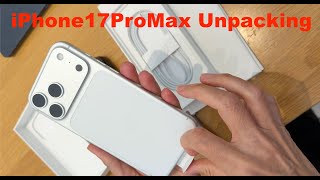 Распаковка iPhone 17 Pro Max: цвет — темно-синий, серебристый, космический оранжевый