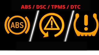 ABS,DSC,TPMS allumés ,diagnostiquer et corriger le défaut/ABS,DSC Lights On.Diagnose & Rectify Fault