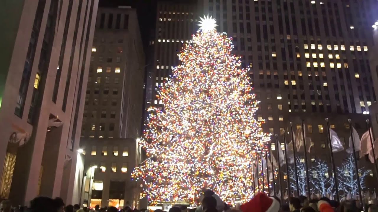 Scenes from Rockefeller Center The Night Before Christmas