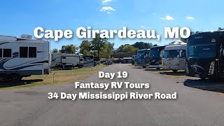 2023 Road Trip 31 - Cape Girardeau MO Day 19 34 Day Mississippi River Road Fantasy RV Tours
