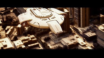 USS Defiant Over Atlanta