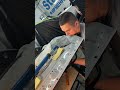 Ремонт сложной вмятины без покраски на двери автомобиля Exeed