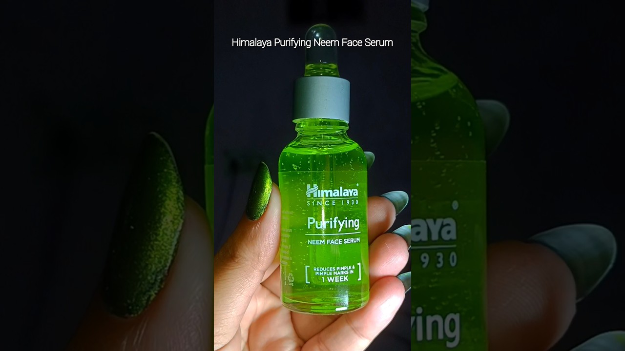 #Ad One week. Real results. 🌿Purify, treat, glow ✨ #himalaya #neemfaceserum #skincare #share #views