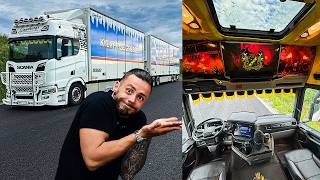 Custom Football Interior in a Scania Truck?! Custom Football Interior in a Scania Truck?!