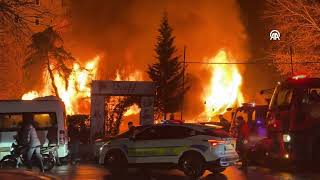 Diyarbakırda Kafede Yangın