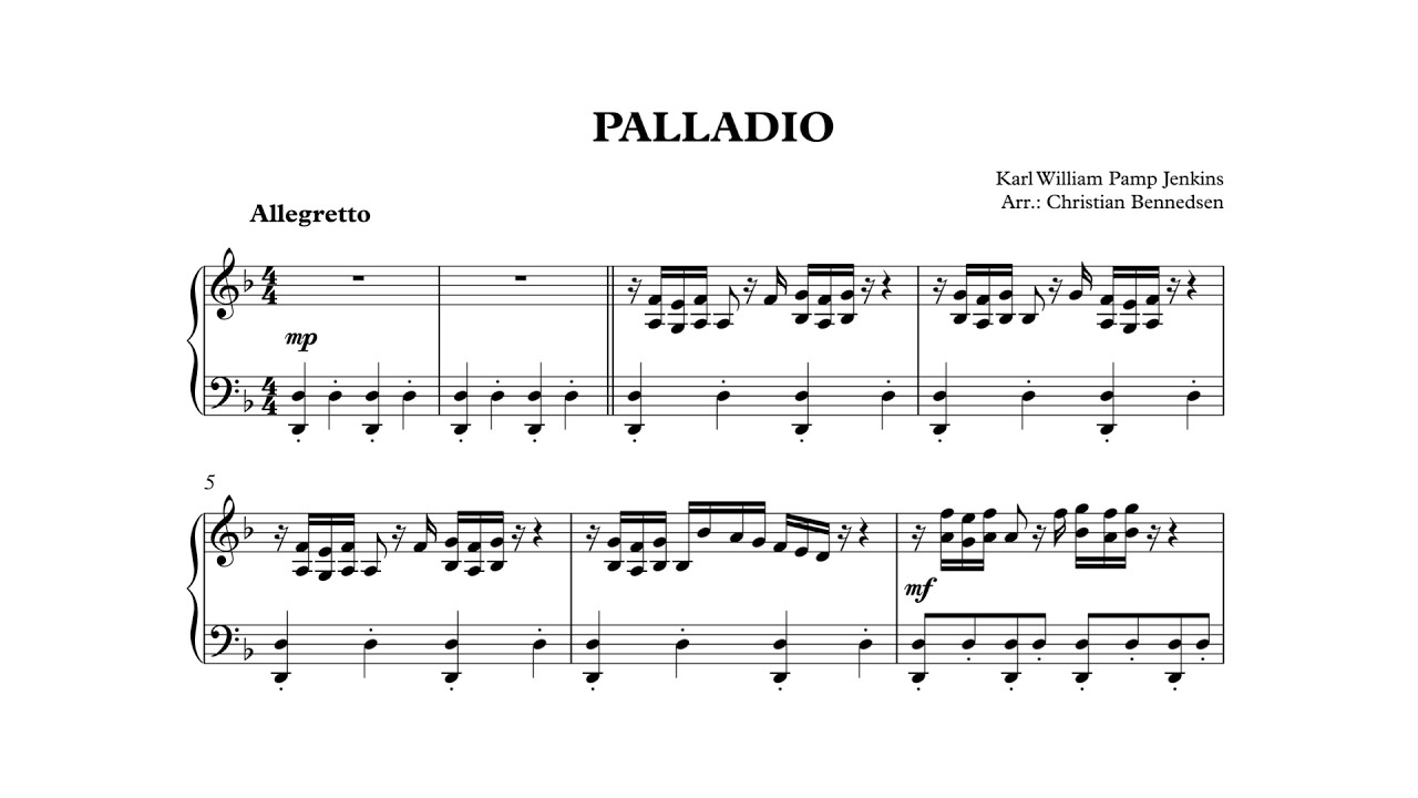 Karl Jenkins - Palladio - Piano