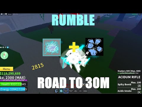 Rumble + SuperHuman Combo And Bounty Hunting] Blox fruits 