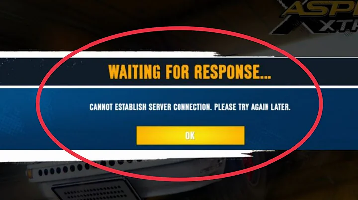 Asphalt Xtreme Fix Waiting for Response Cannot Establish Server Connection problem solve in Android