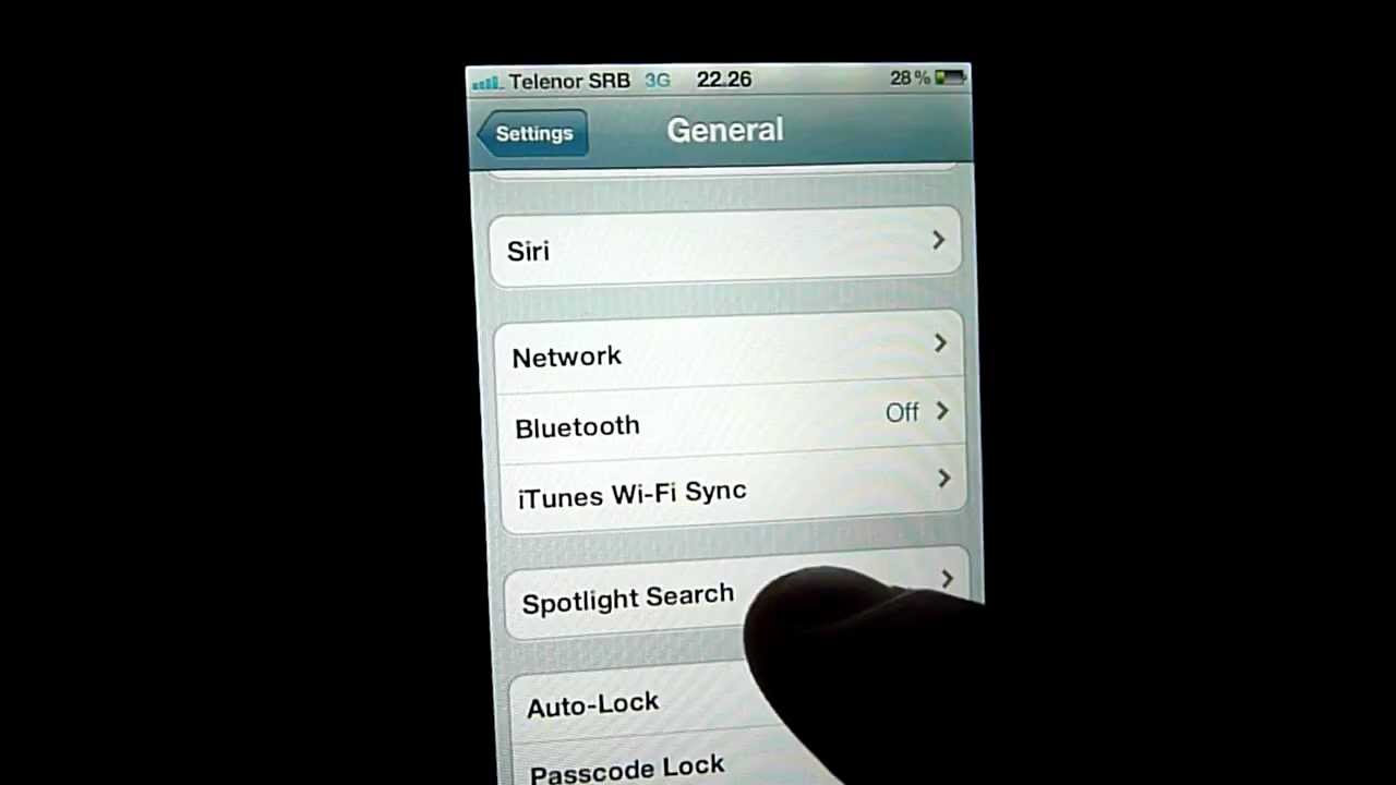 iPhone 4/4s Spotlight Search Problem [solved] - YouTube