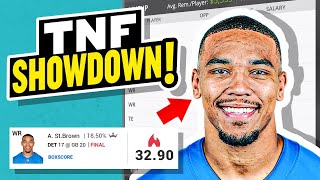 DraftKings NFL Showdown TNF Picks + Strategy (Packers vs. Lions)