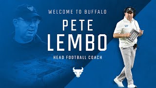 UB Football's Pete Lembo introductory press conference