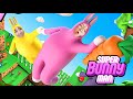 【Super Bunny man】超級兔子人 妞妞把我踢下懸崖了 雙人合作闖關 協力跑酷 Steam 搞笑 遊戲[NyoNyo妞妞日常實況]