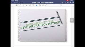 NONLINEAR SYSTEM Newton Raphson Method