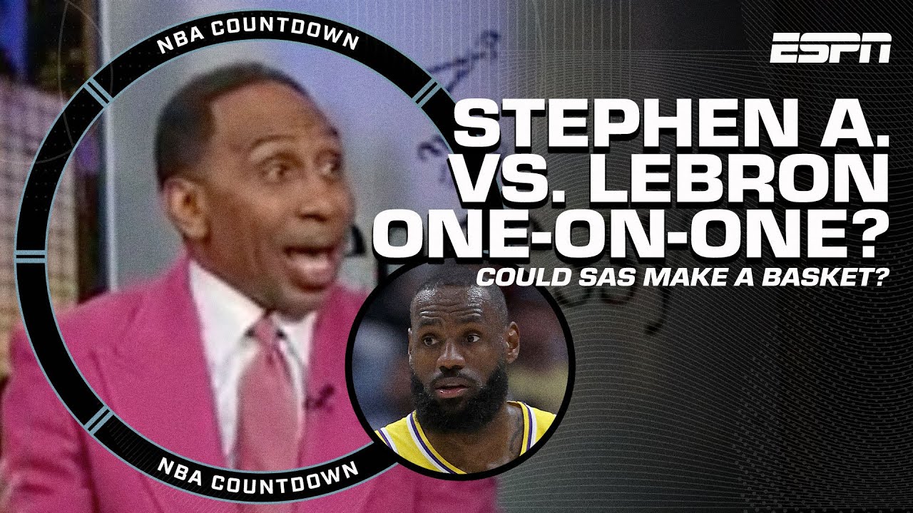 I CAN MAKE ONE SHOT! 🗣️ - Stephen A. adamant he could score 1 basket on LeBron | First Take