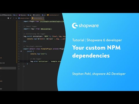 Shopware 6: Your custom NPM dependencies (Developer Tutorial)
