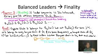 Foundations of Blockchains (Lecture 8.6: Finality)