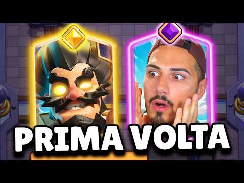 Giga EVO BUG... FIRST TIME with HERO ZAP WIZARD in CLASH ROYALE!
