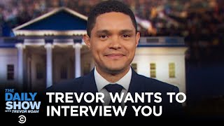 Trevor Noah Invites You (and Donald Trump) to The Daily Show \/\/ Omaze