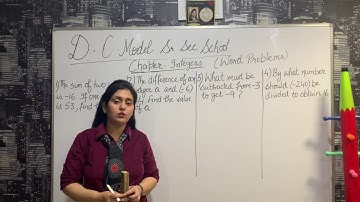 Integers : Word Problems