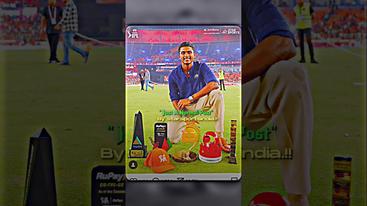 Sai Sudarshan Orange Cap Holder 2025..🥶🔥 