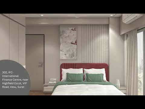 3BHK Home interior by Onespace - V2 SIGNUTRE , Surat | Onespace interior - video from OneSpace Interior