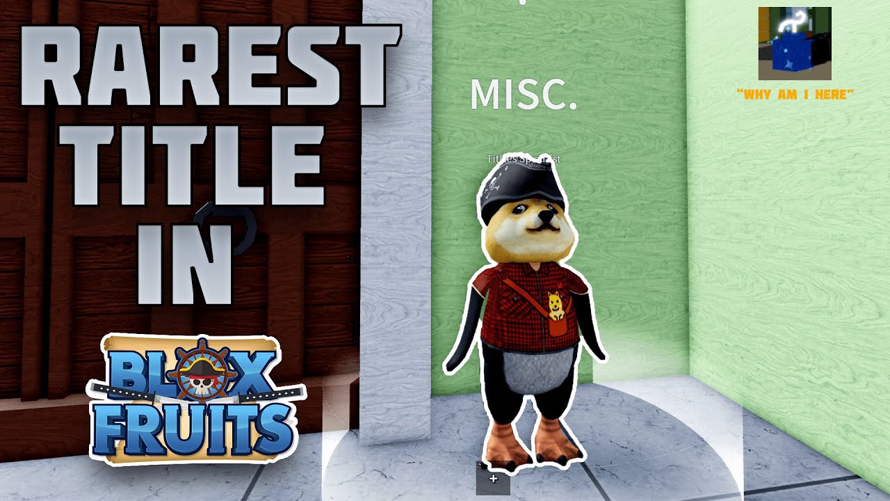 What are the rarest titles in Blox Fruits? 