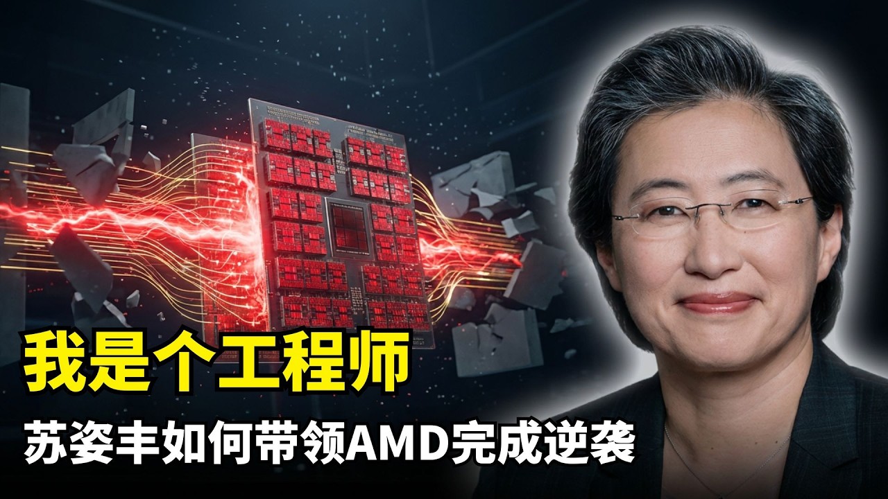 【人工智能】百分之一的逆袭 | AMD苏姿丰 | 工程师思维 | Chiplet架构 | 2000亿市值逆袭 | 台积电合作内幕 | 职场领导力 | 玻璃悬崖 | 华裔女领袖 | CPU份额爆发