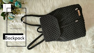 Easy Macrame Backpack Tutorial || Tas Ransel Macrame untuk Pemula @NanaUkhanaMacrame