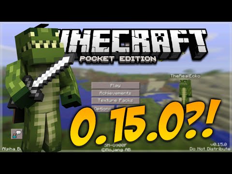 Minecraft Pocket Edition 0 15 0 Leaked Main Menu Troll Concept Creation Mcpe 0 15 0 Youtube