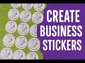 Make your own business stickers with Cricut