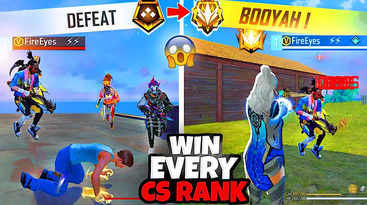 How To Win Every CS RANK With Random Players || Free Fire Pro Tips And Tricks🔥 || FireEyes Gaming
