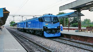 India's Most Powerful 12000HP Locomotive WAG-12 B Crossing FDN at 120 kmph Full Speed
