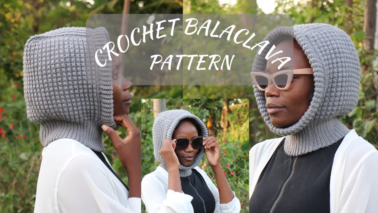 How to Crochet balaclava tutorial. - YouTube