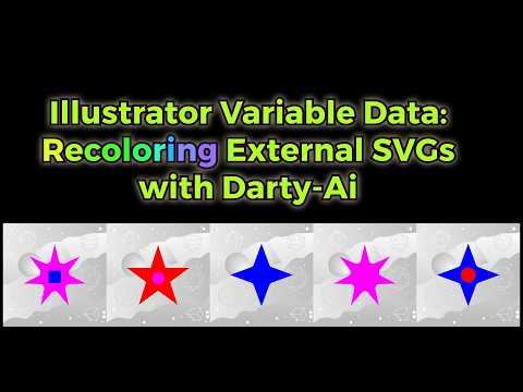Import & Color External SVGs in Illustrator (Variable-Data with Darty-Ai)