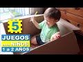 Juegos sencillos para niños de 1 a 2 años - YouTube