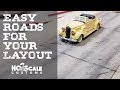 How to Make EASY Concrete Roads - Model Railroading - HO Scale Customs