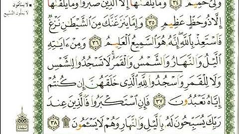 ماهر المعيقلي سورة فصلت المصحف الملون المرمز المصحف مكتوب 41