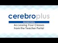 Teacher Portal | Accessing Your Classes from the Teacher Portal