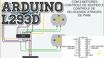 Arduino - Montagem L293D - ponte H