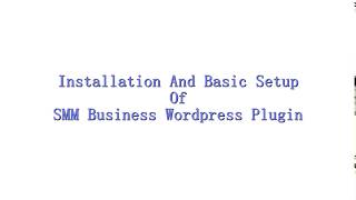 Installation And Basic Setup Of SMM Business Plugin