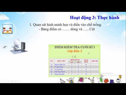 Khối 4_Tin học_Tuần 13_Chèn bảng và biểu đồ