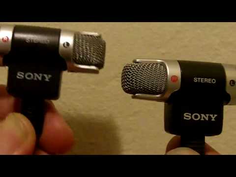 Sony ECM-DS70P fake Mic side-by-side comparison