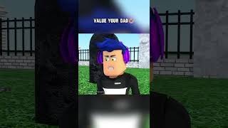 The father could not devote more time to his child😢 | #roblox #animation