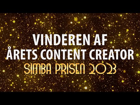 Vinderen af Årets Content Creator | Simba Prisen 2023