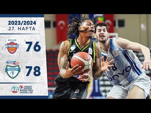 Onvo Büyükçekmece (76-78) Yukatel Merkezefendi BB - Türkiye Sigorta Basketbol Süper Ligi - 2023/24